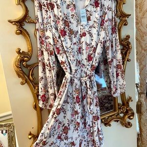 NWT Ann Taylor LOFT Romantic Floral Dress LP